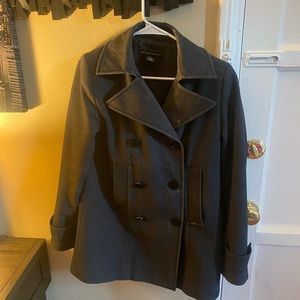 New York and Company dark gray pea coat